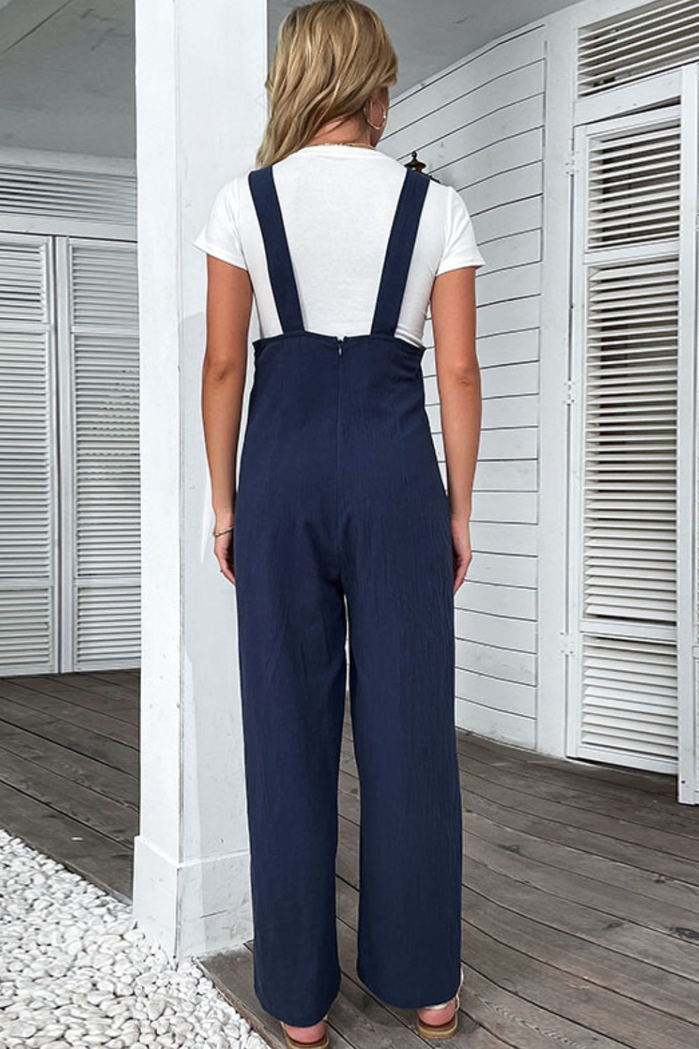 Buttoned Straight Leg | Overalls