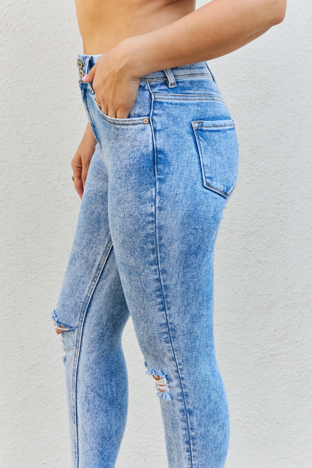 High Rise Ripped Skinny | Jeans
