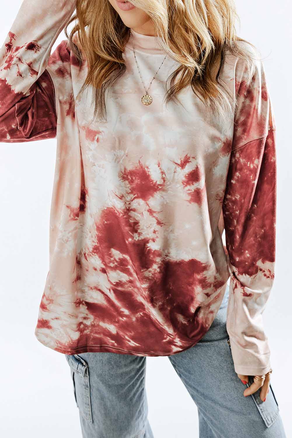 Tie-Dye Dropped Shoulder | Top
