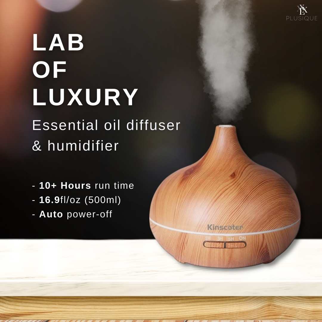 Ultrasonic Aromatherapy Oil Diffuser & Humidifier