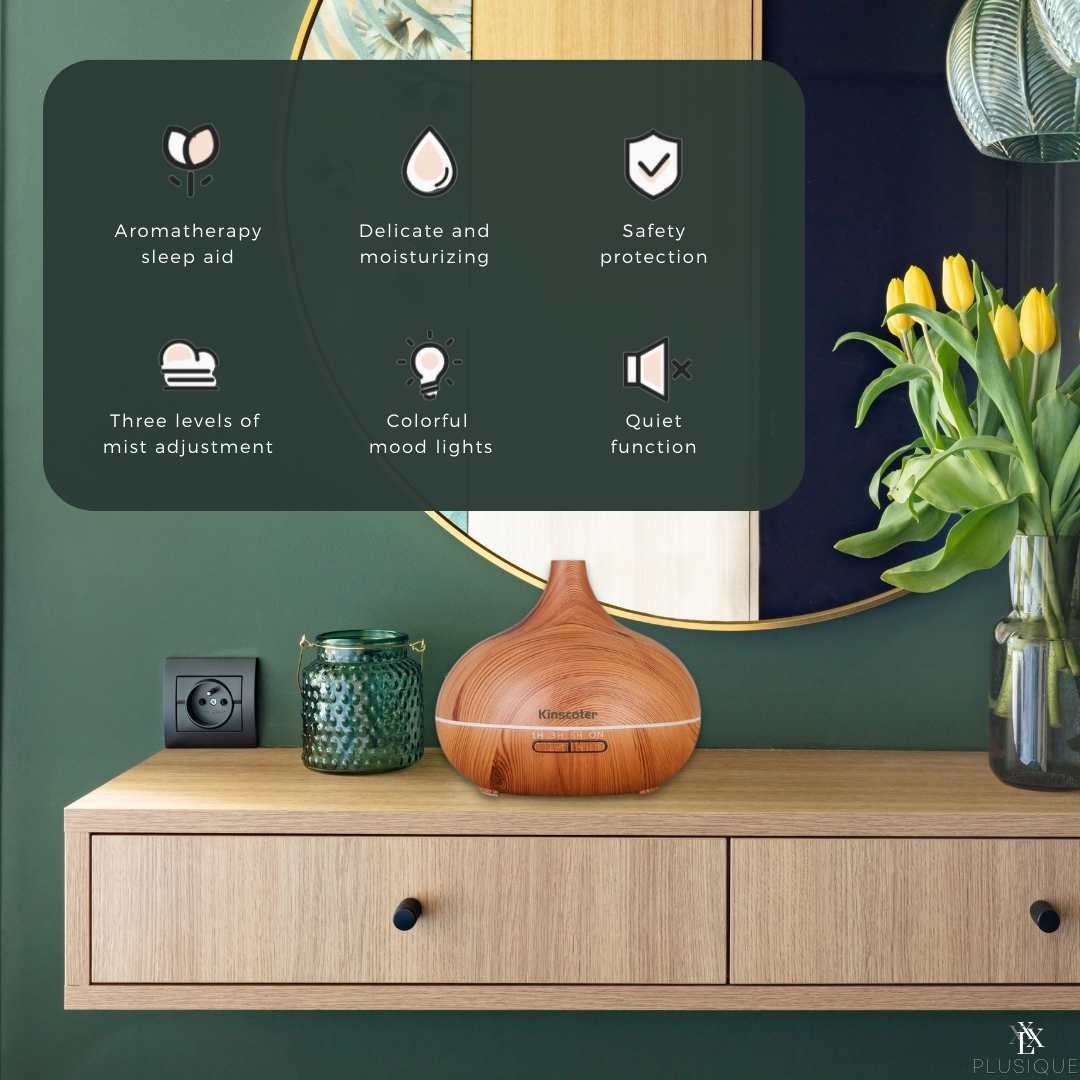 Ultrasonic Aromatherapy Oil Diffuser & Humidifier