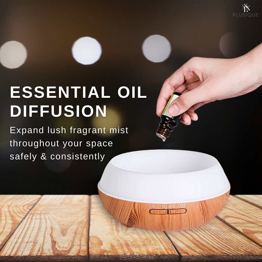 Ultrasonic Aromatherapy Oil Diffuser & Humidifier