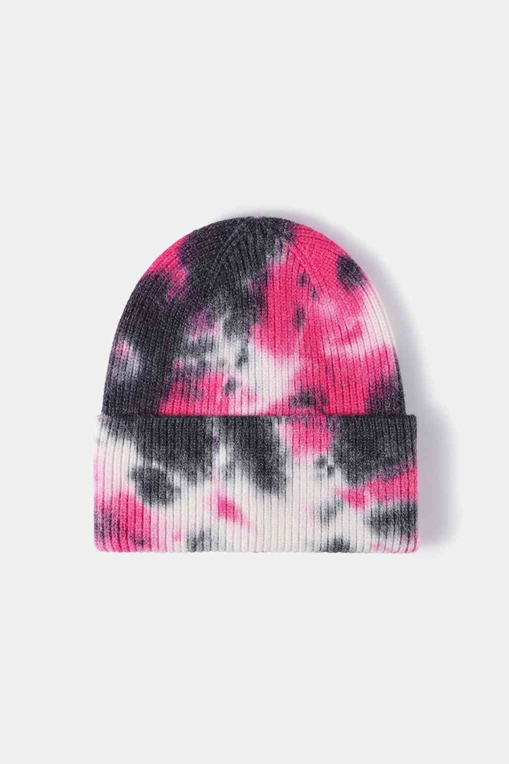 Tie-Dye Cuffed Rib-Knit Beanie | Hat