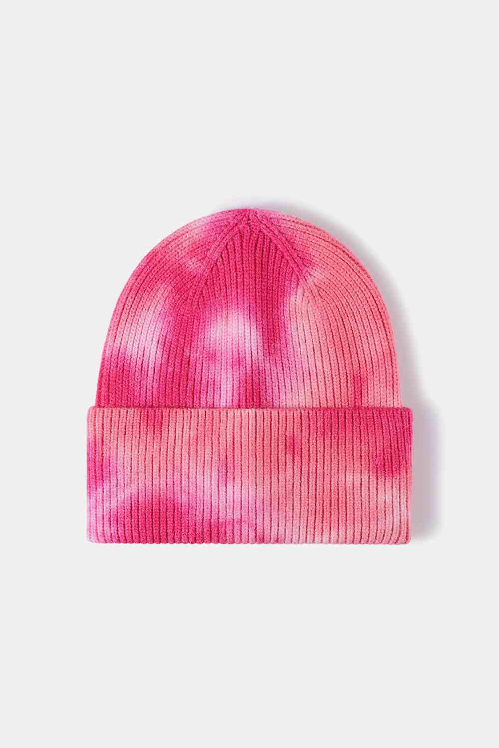 Tie-Dye Cuffed Rib-Knit Beanie | Hat
