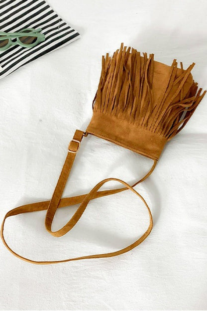 Vegan Leather Crossbody with Fringe | Bag