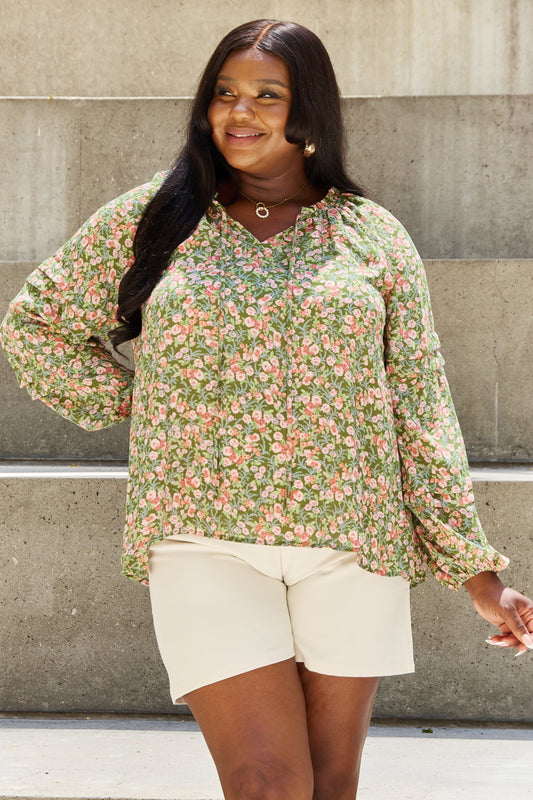 Balloon Sleeve Floral | Blouse