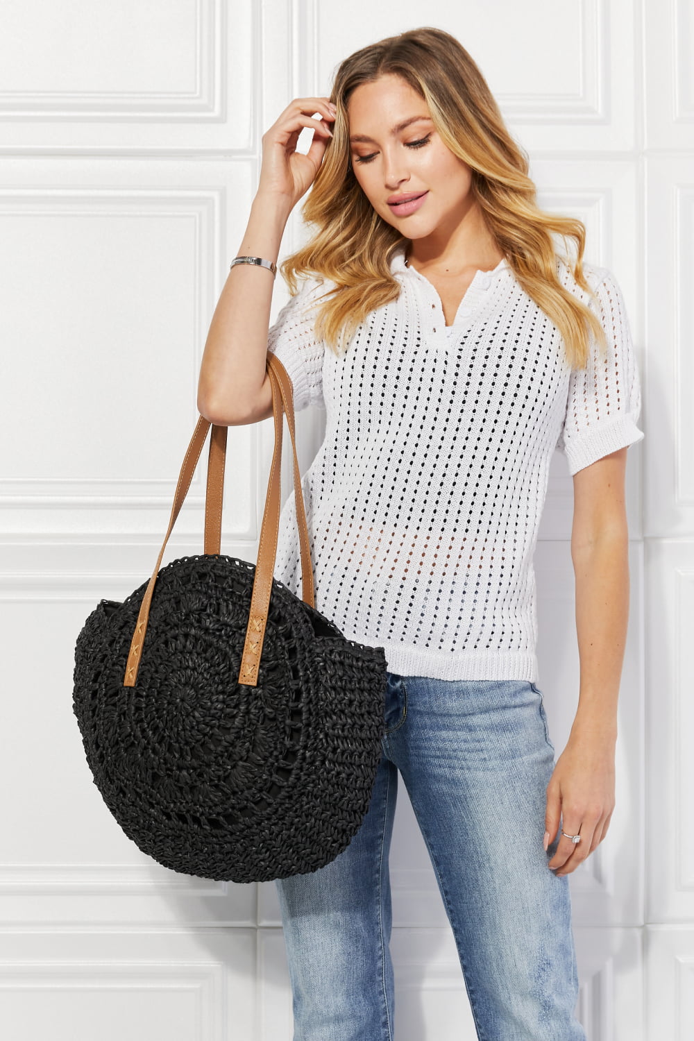 Black C'est La Vie Crochet | Handbag