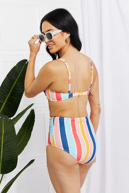 Stripe Twist High-Rise | Bikini