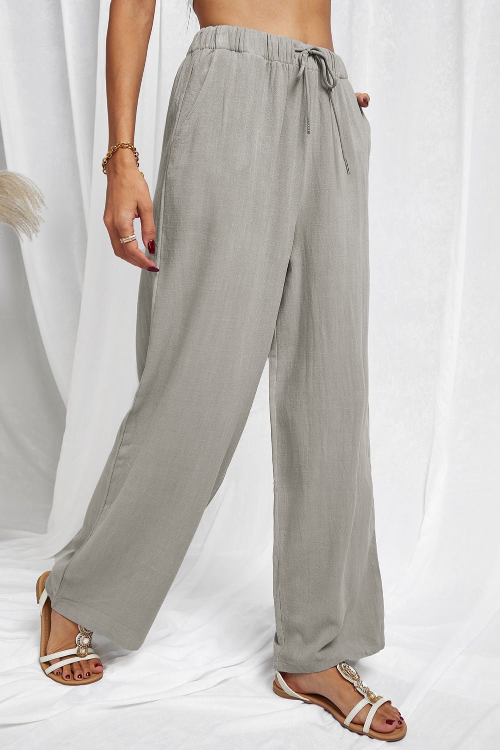 Drawstring Elastic Waist | Pants
