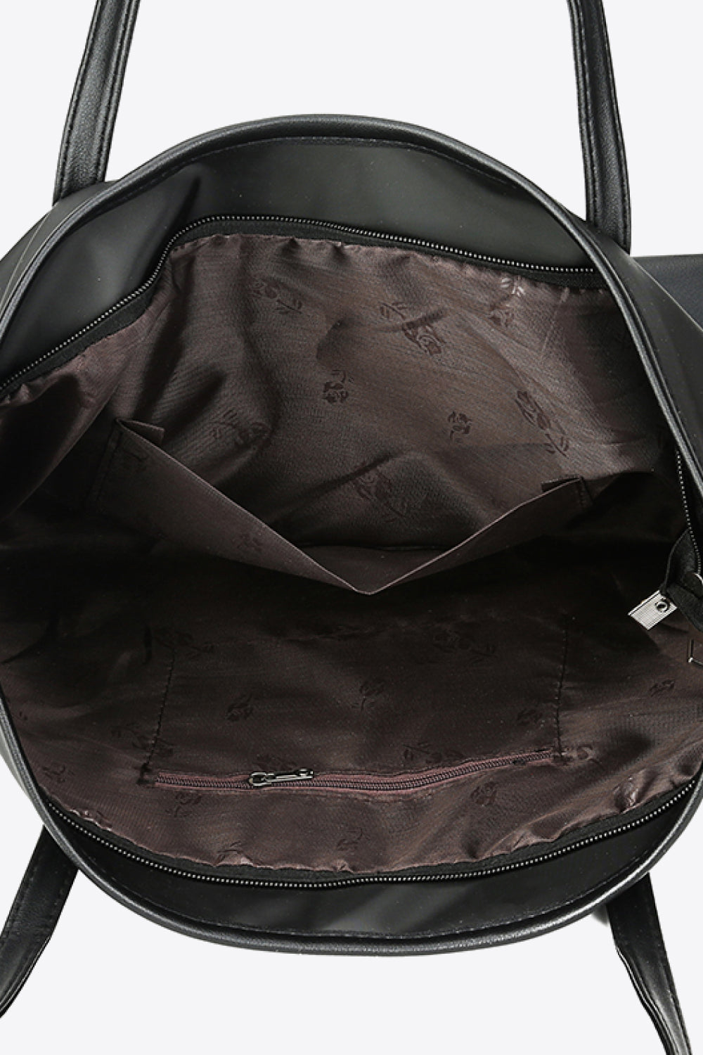 All Black Vegan Leather Tote | Bag