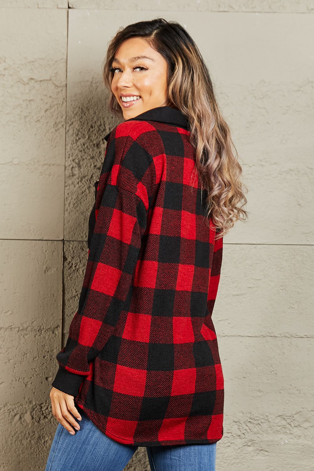 Contrast Plaid | Shacket