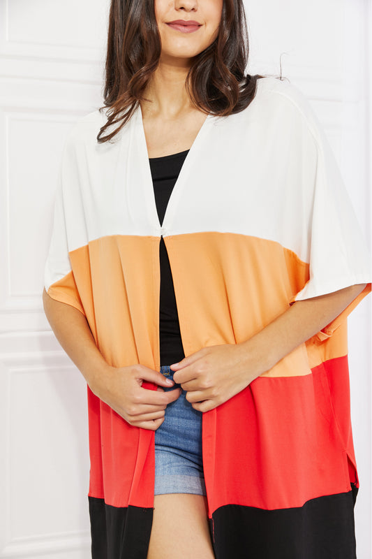 Color Block Short Sleeve | Cardigan
