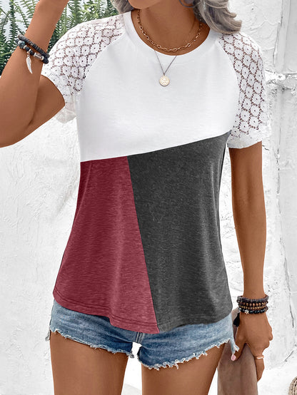 Color Block Raglan Sleeve | Tee