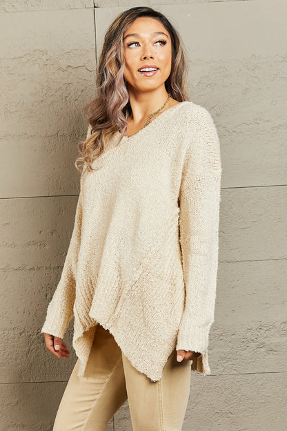 Draped Detail Knit | Sweater