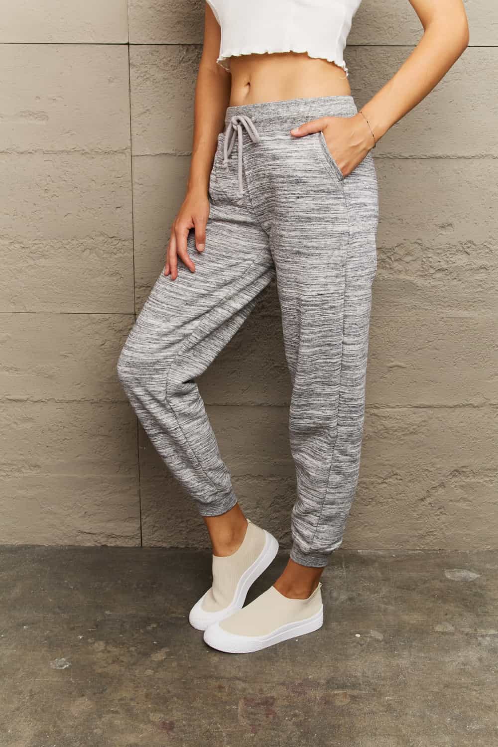 Tie Waist Long | Sweatpants