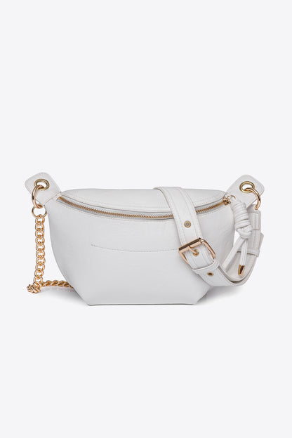 Vegan Leather Chain Strap Crossbody | Bag