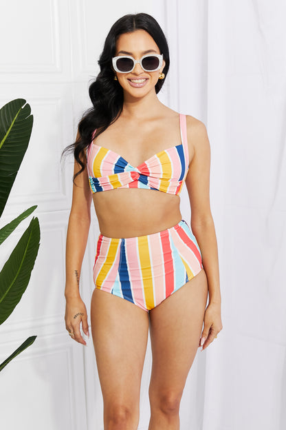 Stripe Twist High-Rise | Bikini
