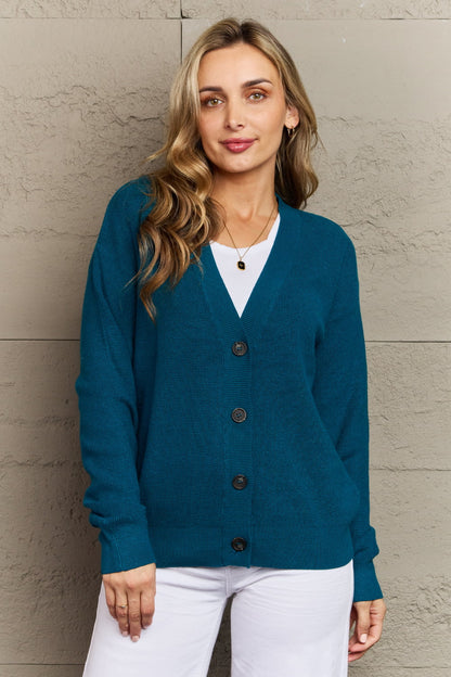 Button Down in Teal | Cardigan
