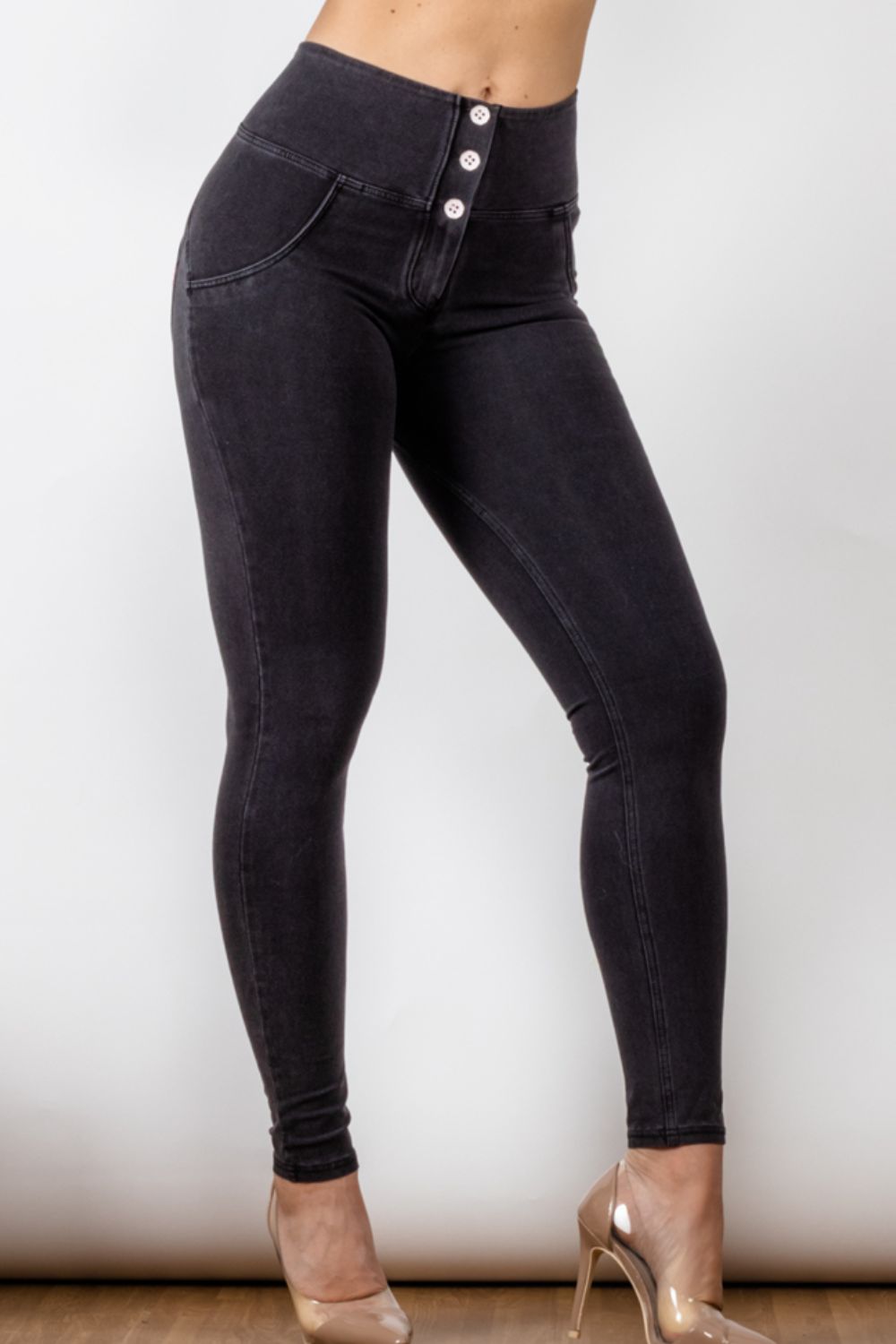 Comfy Huggers High Waist Skinny Long | Jeans