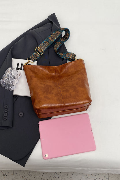 Ethnic Strap Vegan Leather Shoulder | Bag