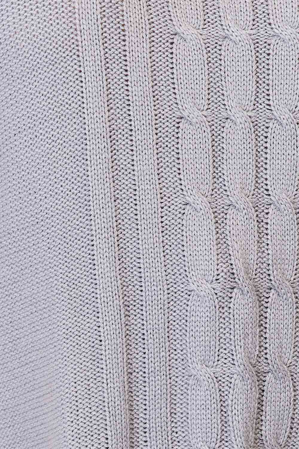 Turtle Neck Fringe | Poncho