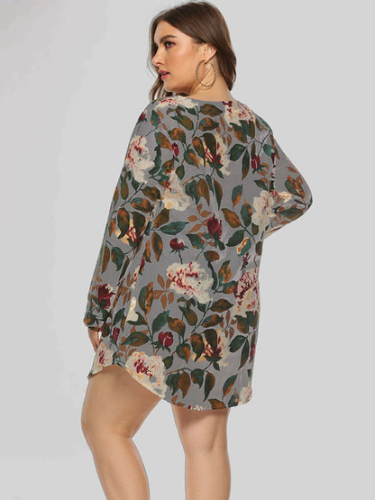Floral Long Sleeve | Mini Dress