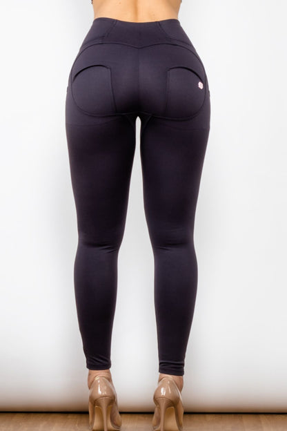 Comfy Huggers Zip Detail Skinny Long in Black | Jeans