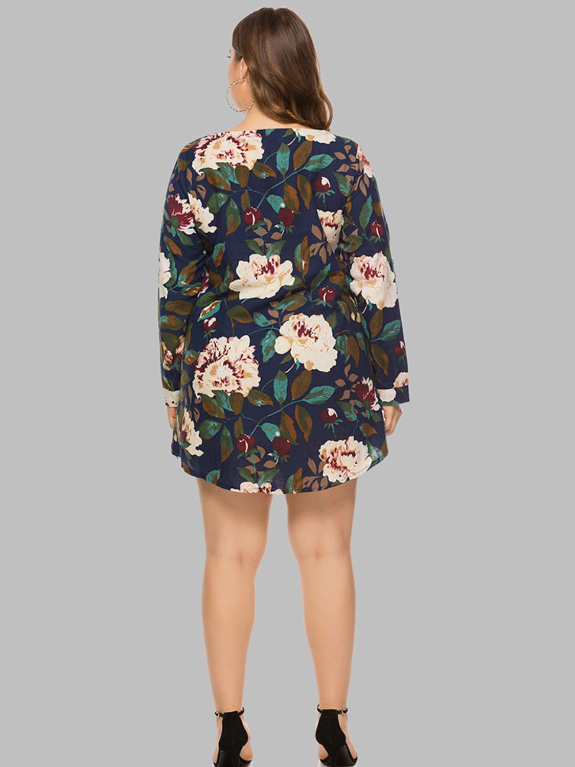 Floral Long Sleeve | Mini Dress