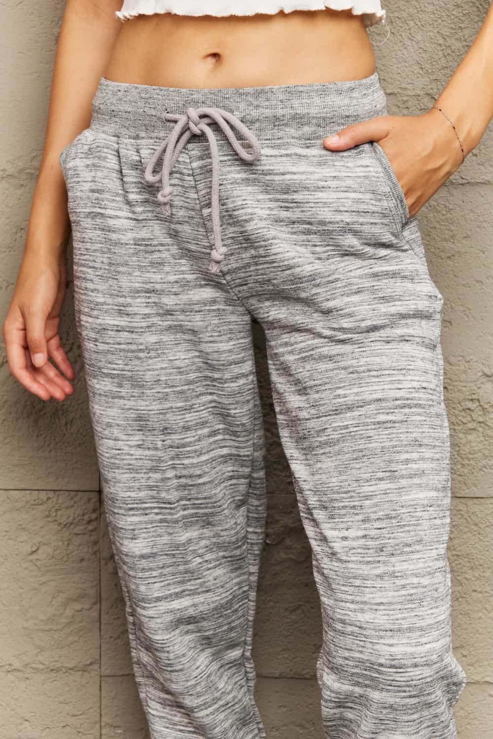 Tie Waist Long | Sweatpants