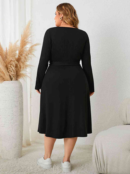 Tie Waist Long Sleeve | Dress