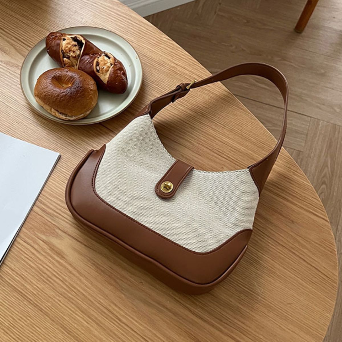 Two Color Canvas | Shoulder Bag