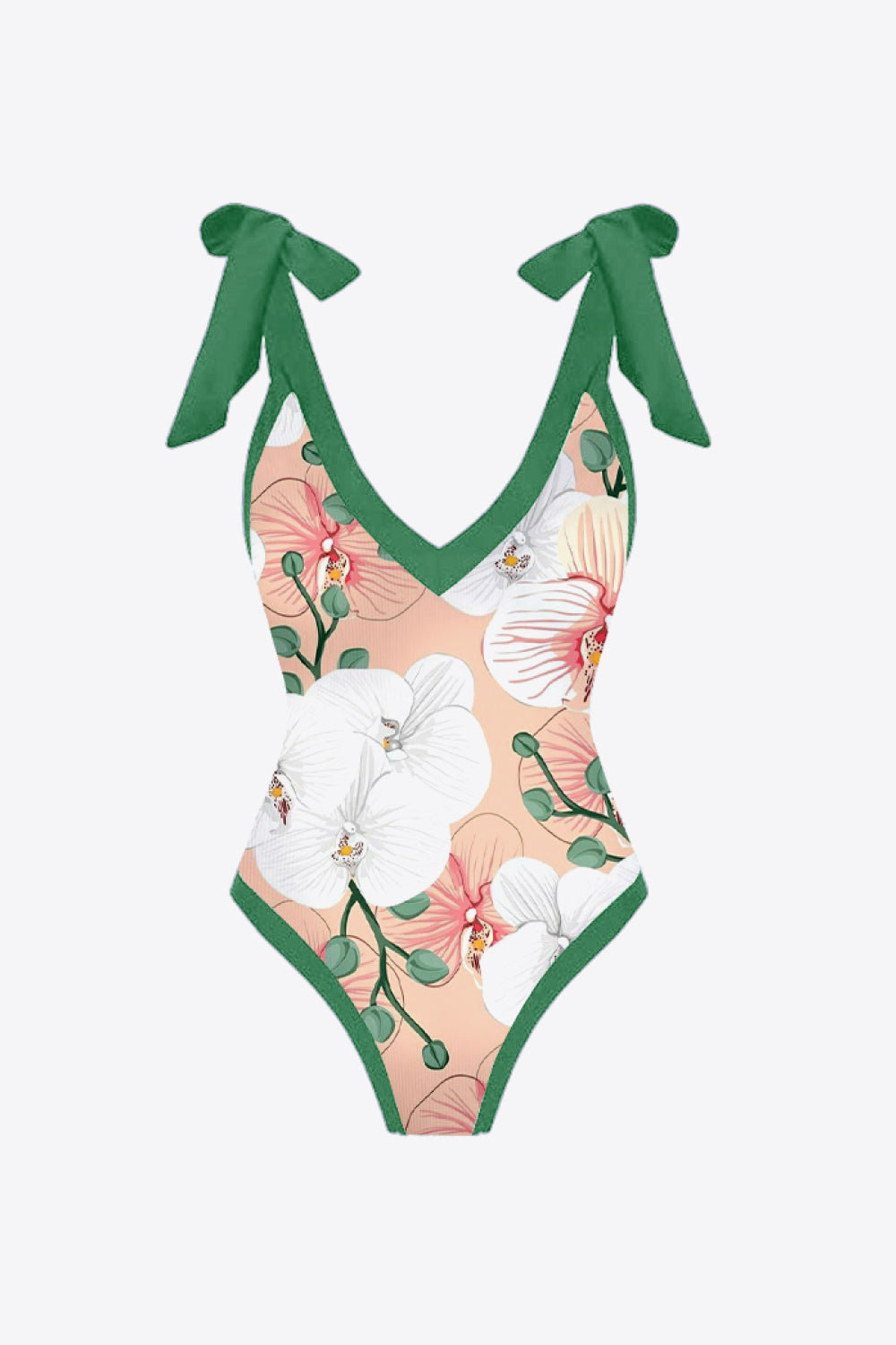 V-Neck Floral | Two-Piece Swim Set