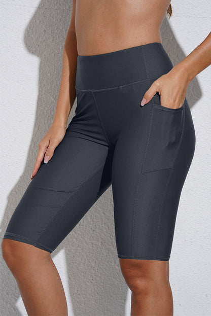 Swim Biker Shorts with Pockets | Swimwear