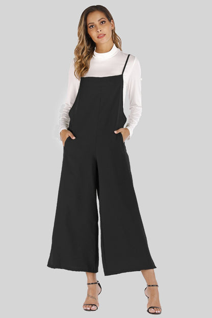 Cropped Wide Leg + Pockets | Overalls
