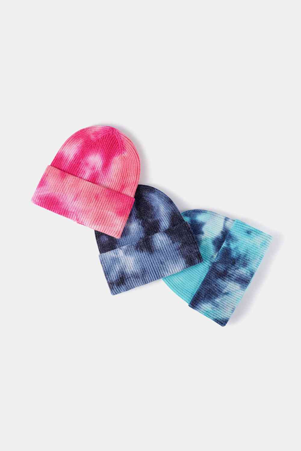 Tie-Dye Cuffed Rib-Knit Beanie | Hat