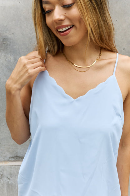 Blue Scalloped | Cami