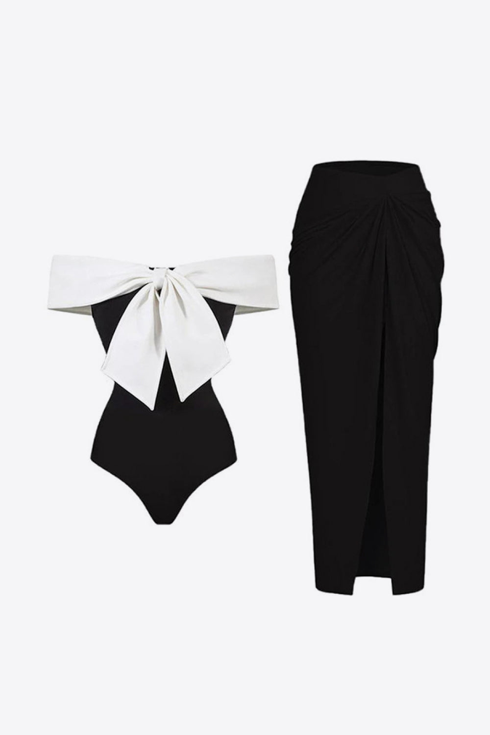 Black and White | Two-Piece Swim Set
