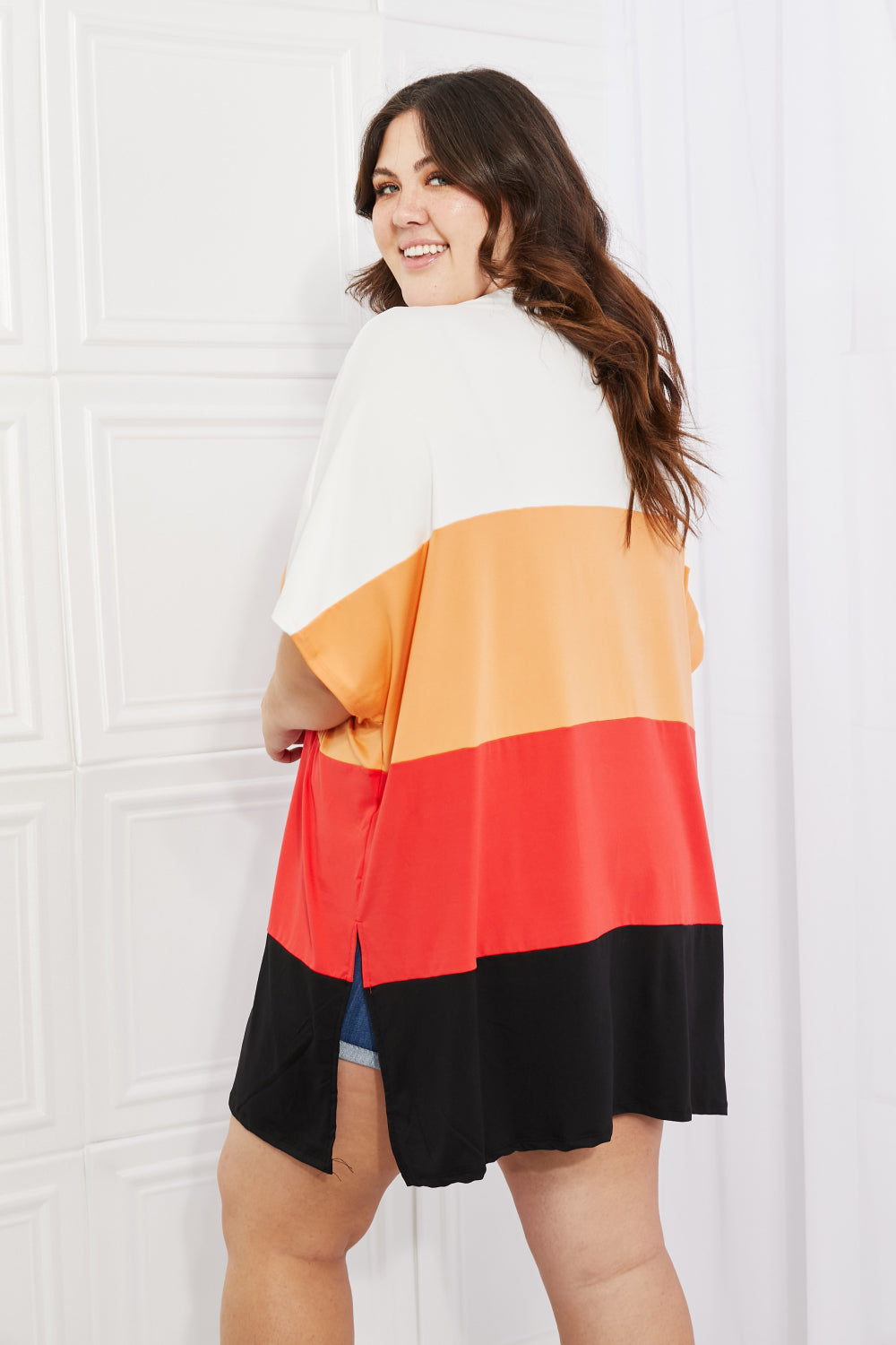 Color Block Short Sleeve | Cardigan