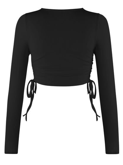 Drawstring Long Sleeve | Top