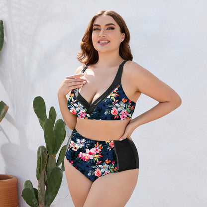 Floral High Waist | Two-Piece Swim Set