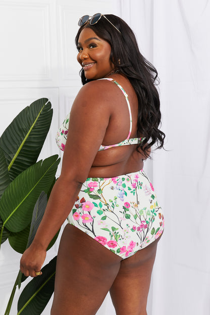 Creamy Floral Twist High-Rise | Bikini
