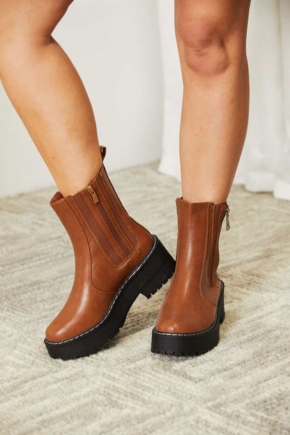Side Zip Platform | Boots