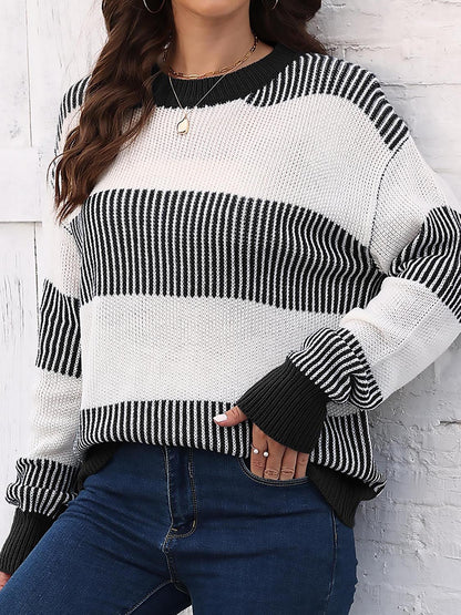 Round Neck Drop Shoulder | Sweater