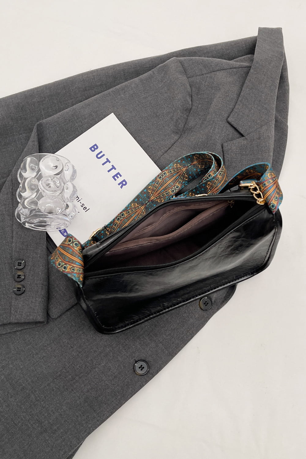 Ethnic Strap Vegan Leather Shoulder | Bag