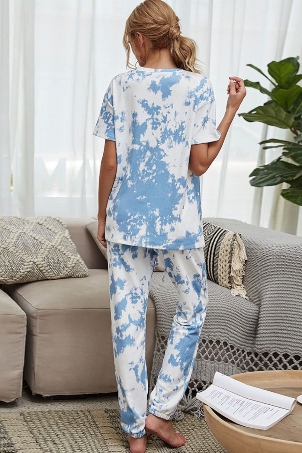 Tie-Dye Tee + Drawstring Waist Joggers | Lounge Set