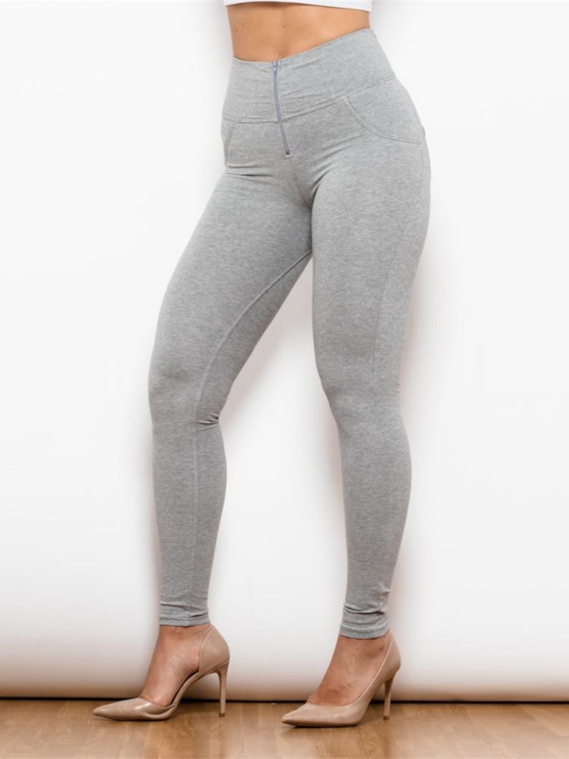 Zip Detail High Waist | Leggings
