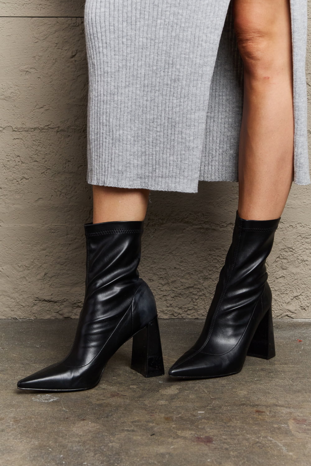 Block Heel Sock | Boots
