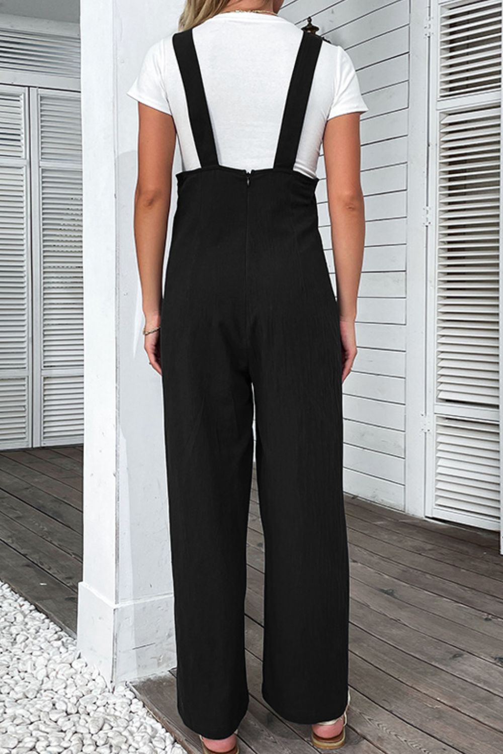 Buttoned Straight Leg | Overalls
