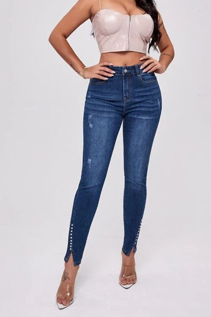 Buttoned Long | Jeans