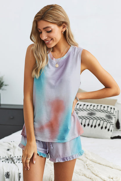 Swingy Tank + Ruffled Shorts | Loungewear